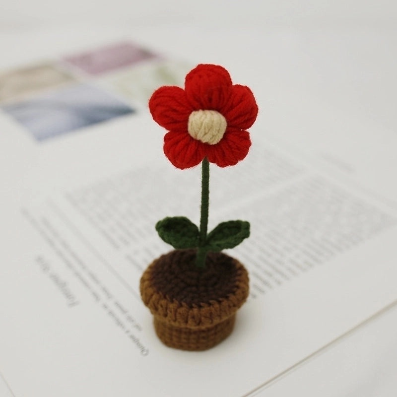 Cartoon Style Floral Cotton Thread Fake Plant 1 Piece | Home Decor Artificial Flowers