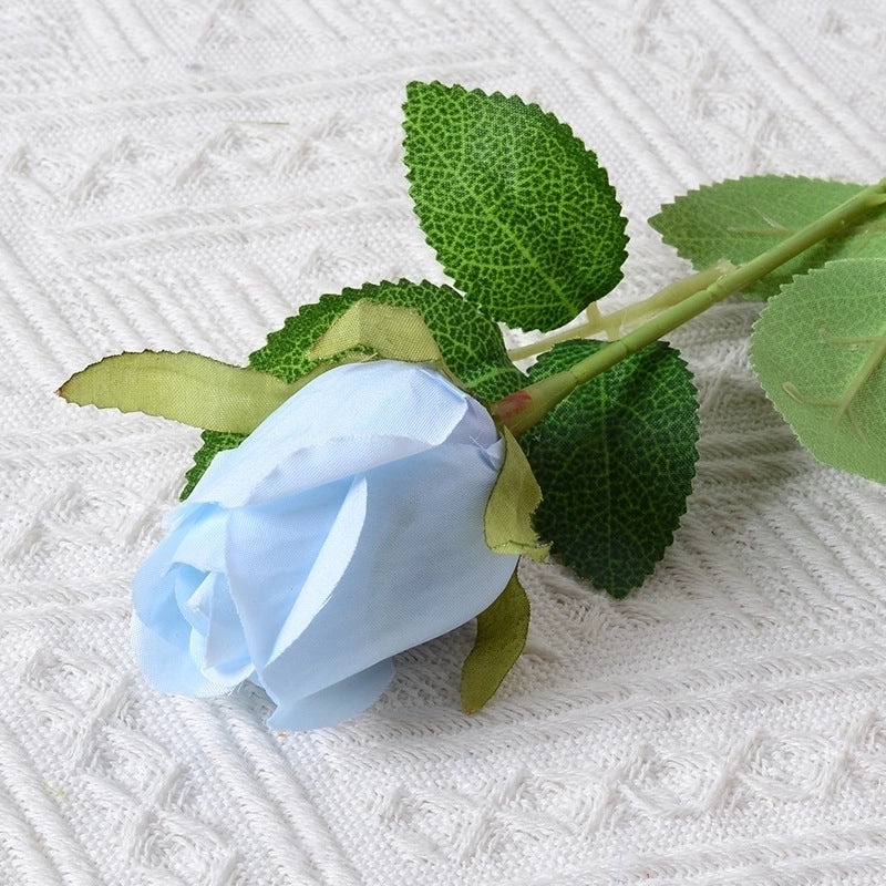 Romantic Artificial Rose Single Stem Valentine’s Day Home & Wedding Decor Soft Flannel Feel|Home Decor & Wedding Supplies