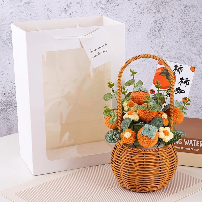 Valentine's Day Pastoral Fruit Yarn Artificial Flowers Decorative Imitation Plants|Home Decor Artificial Flowers