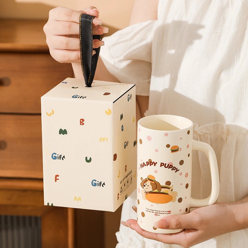 Adorable Cartoon Ceramic Coffee Mug 1 Piece|Home & Kitchen Mugs
