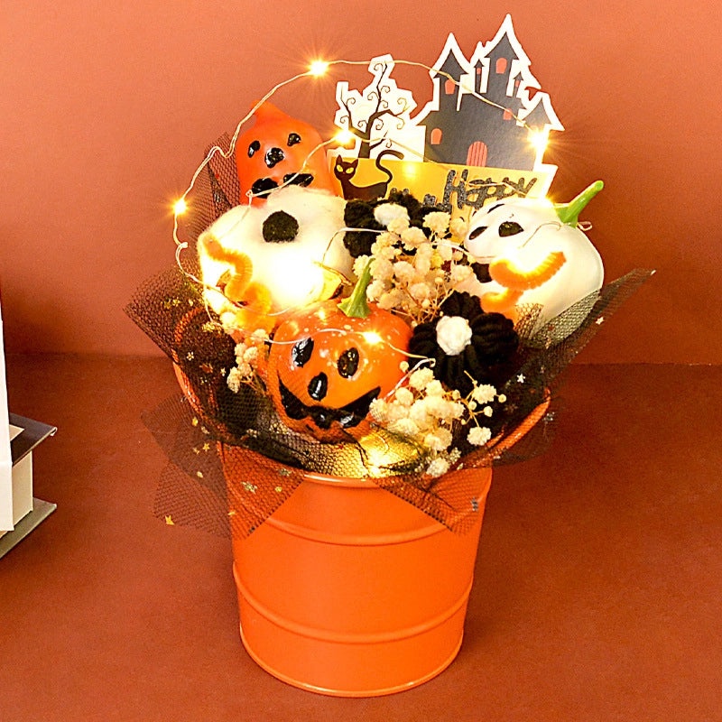 Halloween Minimalist Color Block Plastic Flowers|Home Decor Artificial Flowers