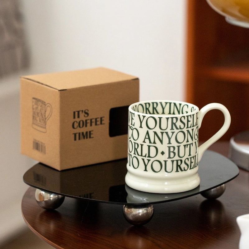 Vintage Ceramic Letter Water Bottle 1 Pc|Home & Kitchen