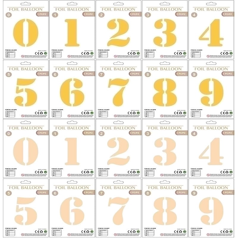 Personalized Birthday Number Balloons Aluminum Foil Party Decorations|Party Supplies Balloons