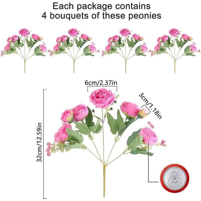 Pastoral Style Artificial Silk Flowers for Home Decor|Home & Garden Decorations