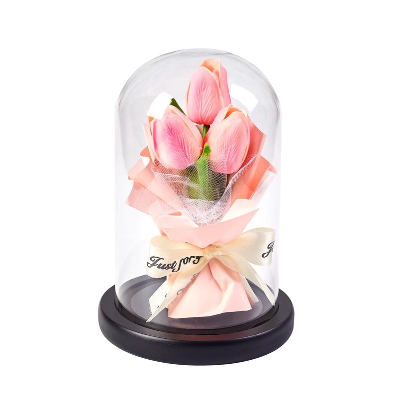 Pastoral Glass Artificial Flowers for Christmas and Valentine’s Day Decoration|Home Decor & Artificial Flowers