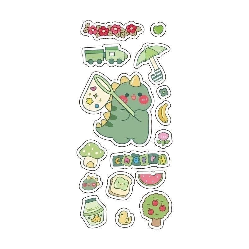 Adorable Cartoon Waterproof Decorative Sticker Set|Home Decor & Stickers
