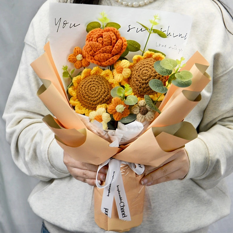 Simple Elegant Fabric Flower Bouquet|Home Decor Artificial Flowers