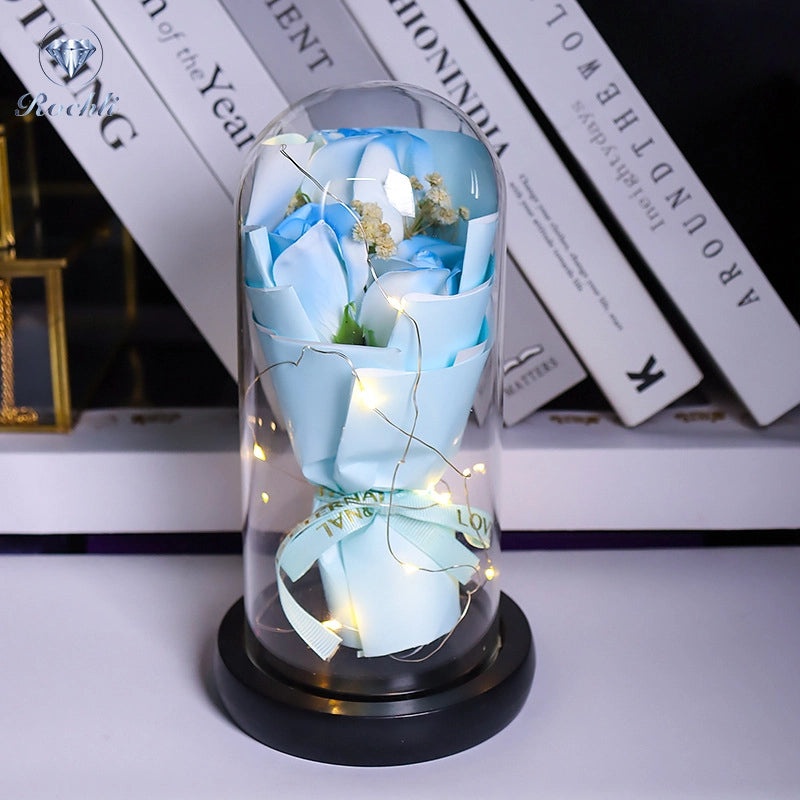 Romantic Flower Soap Gift for Teachers' Day | Artificial Flower Decorations | Casual Elegant Floral Present | Home & Living Decor | Gifts