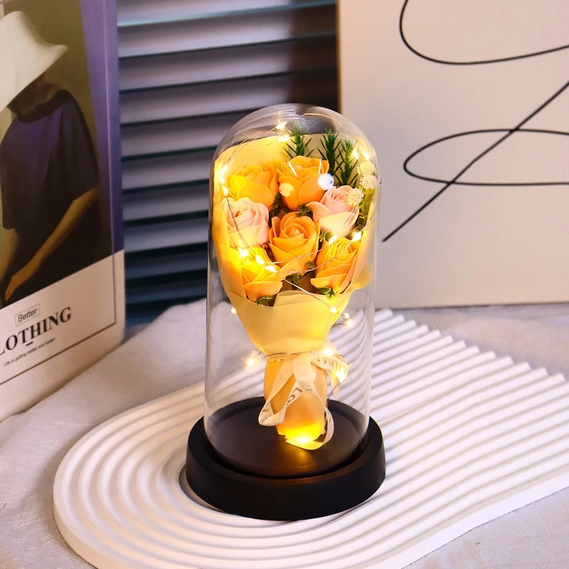 Romantic Flower Soap Gift for Teachers' Day | Artificial Flower Decorations | Casual Elegant Floral Present | Home & Living Decor | Gifts