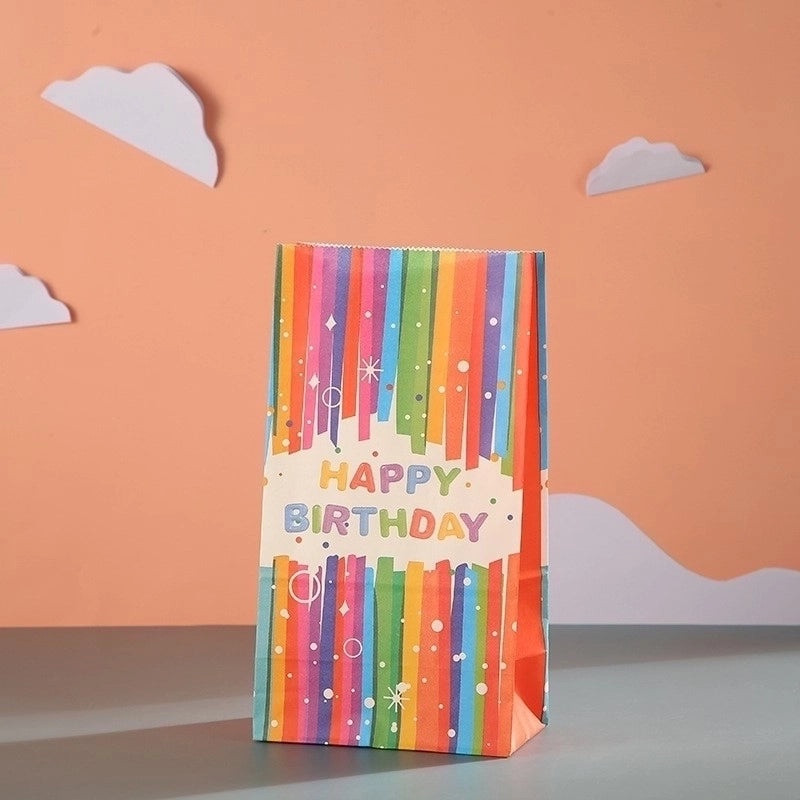 24 Pieces Birthday Party Gift Bags with Cute Letter Design|Party Supplies