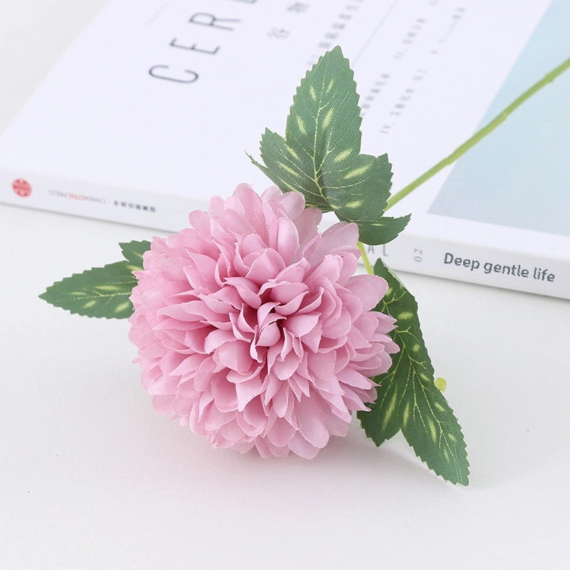 Artificial Silk Chrysanthemum Flower Single Stem Wedding Home Decor Soft Faux Floral Arrangement|Home Decor & Wedding Supplies