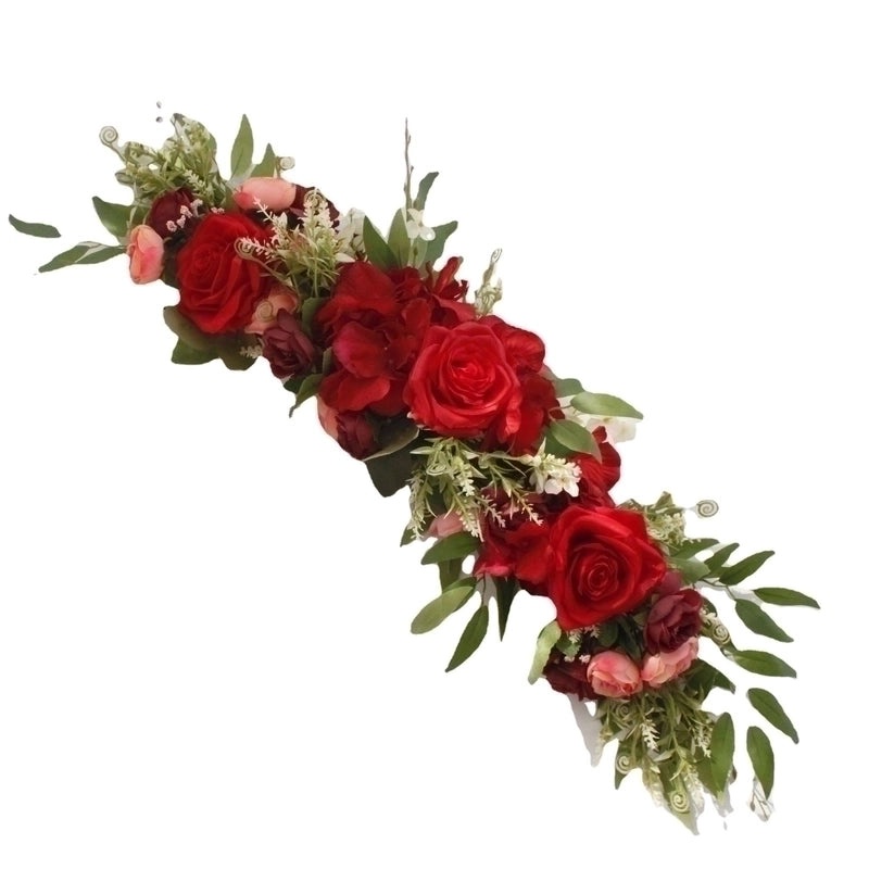 Romantic Pastoral Silk Flower Arrangement Artificial Flowers for Home Decor|Home Decor & Artificial Plants