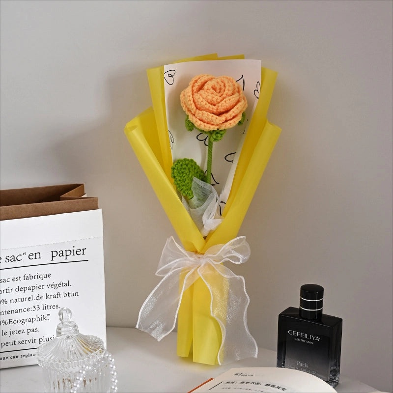 Elegant Minimalist Flower Yarn Artificial Flowers for Teachers' Day | Jewelry & Accessories