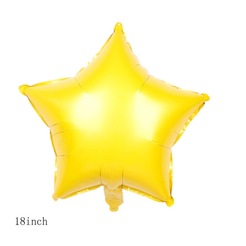 Birthday Star and Heart Shaped Aluminum Foil Balloons for Party Decorations|Party Supplies Balloons