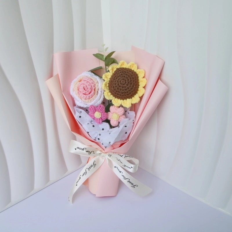 Simple Elegant Fabric Flower Bouquet|Home Decor Artificial Flowers