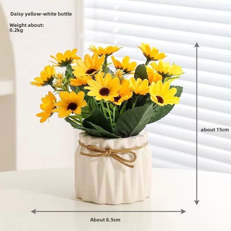 Artificial Hydrangea Bouquet Green Floral Arrangement for Living Room Desktop Decoration|Home Decor Artificial Flowers