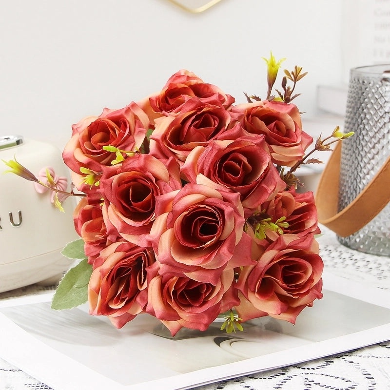 Urban Style Silk Flower Plastic Imitation Plants Decorative Artificial Flowers for Home|Home Decor Artificial Flowers