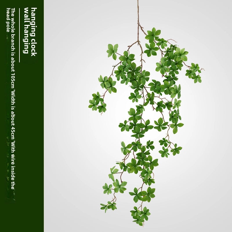 Artificial Green Japanese Bell Plant Fake Leaves Plastic Rattan Flower for Living Room Pipe Covering Decoration|Home Decor Artificial Plants