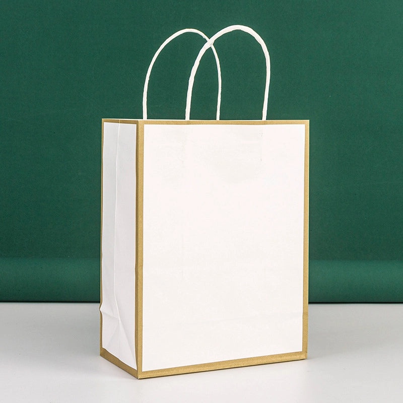 10 Kraft Paper Tote Bags for Takeaway Milk Tea Coffee Dessert Shopping Gift Packaging | Packaging & Bags