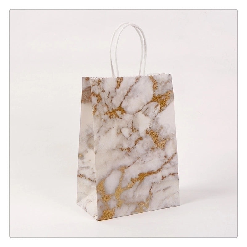 Stylish Marble Kraft Paper Gift Bags for Festivals|Gift Bags & Packaging