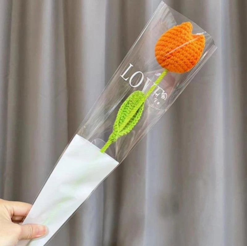 Artificial Sunflower, Rose, and Tulip Yarn Flowers Bouquet|Home Decor Artificial Flowers