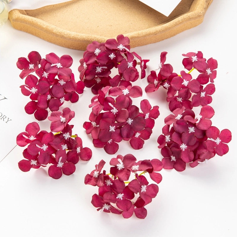 Elegant Pastoral Hydrangea Silk Flowers Artificial Plants for Home Decor|Artificial Flowers