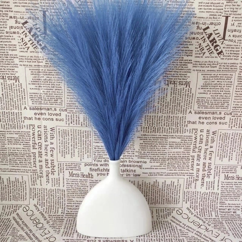 Nordic Style Artificial Flowers with Reed and Raw Silk Texture|Home Decor Artificial Plants