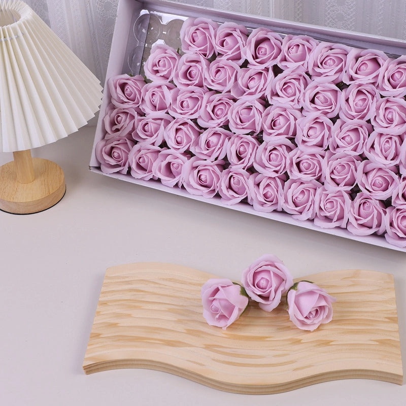 50 Pcs Valentine’s Day Rose Soap Flowers Romantic Classic Artificial Floral Decor|Home Decor Gifts