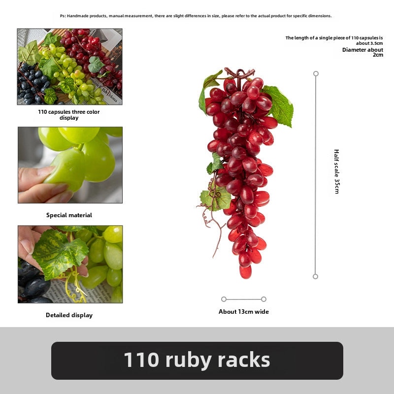 Realistic Fake Fruit Set Apple Grape Banana for Home Decor Exhibition Hotel Display Teaching Photography Props|Home Decor