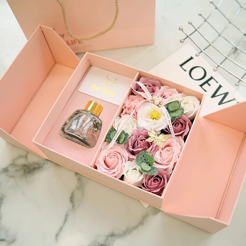 Romantic Valentine’s Day Rose Soap Flower Gift Set|Artificial Flowers
