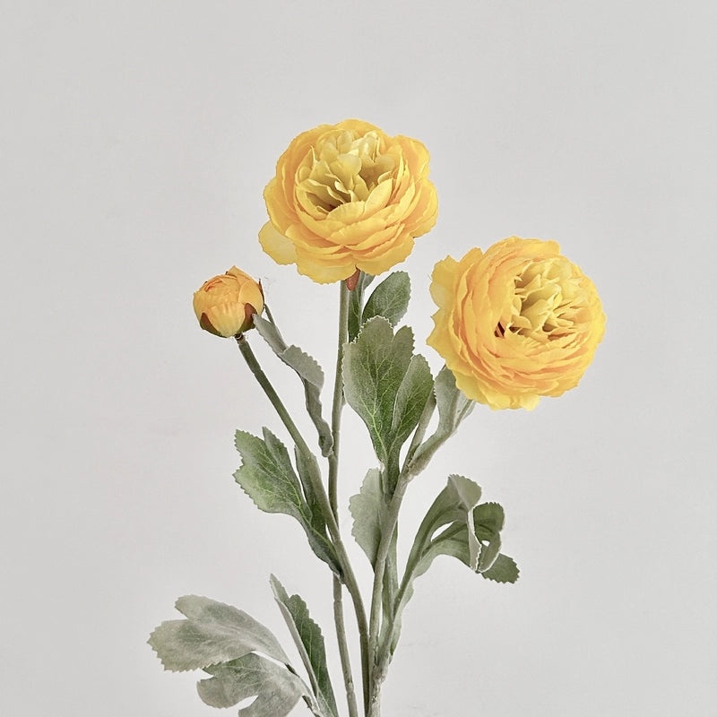 3-head Flocking Lotus Dew Simulation Flower Artificial Peony for Home Living Room Window Decor|Home Decor Artificial Flowers