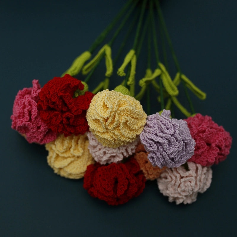 Elegant Floral Yarn Artificial Plants for Mother's Day | Home Decor Artificial Flowers