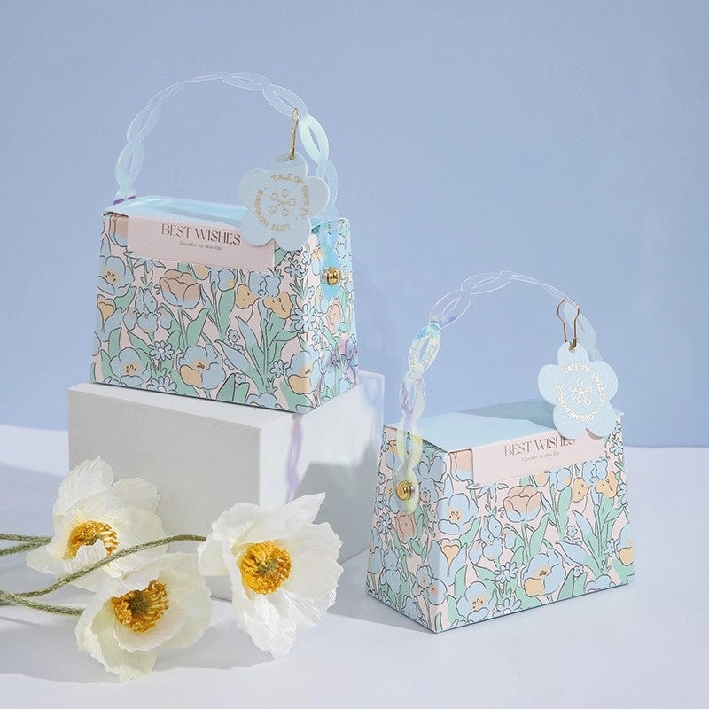 Valentine's Day Floral Paper Gift Bags for Weddings and Parties|Gift Bags & Packaging