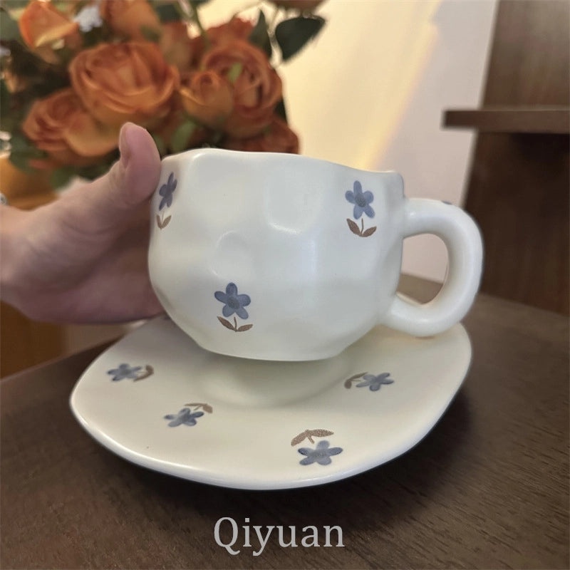 Retro Floral Ceramic Water Bottle Set | Home & Kitchen Accessories