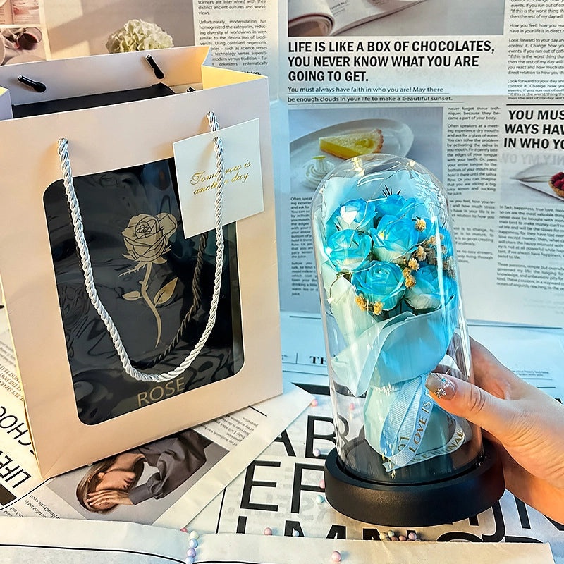 Romantic Flower Soap Gift for Teachers' Day | Artificial Flower Decorations | Casual Elegant Floral Present | Home & Living Decor | Gifts