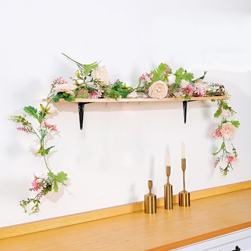 Artificial Rose Vine Garland for Air Conditioning Ducts Ceiling Decor Living Room Wall Plastic Winding Plant Vines|Home Decor Artificial Plants