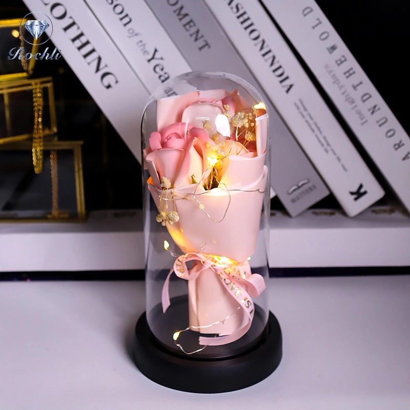 Romantic Flower Soap Gift for Teachers' Day | Artificial Flower Decorations | Casual Elegant Floral Present | Home & Living Decor | Gifts