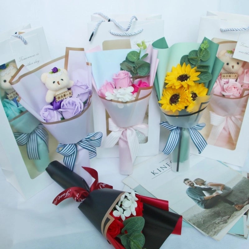 Minimalist Classic Flower Soap Artificial Flowers for Home Decor|Home & Garden > Home Decor > Artificial Flowers