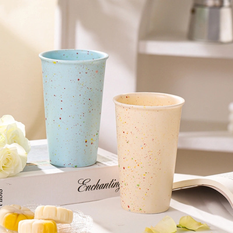 Stylish Polka Dot Ceramic Mug for Everyday Use | Home & Kitchen Mugs