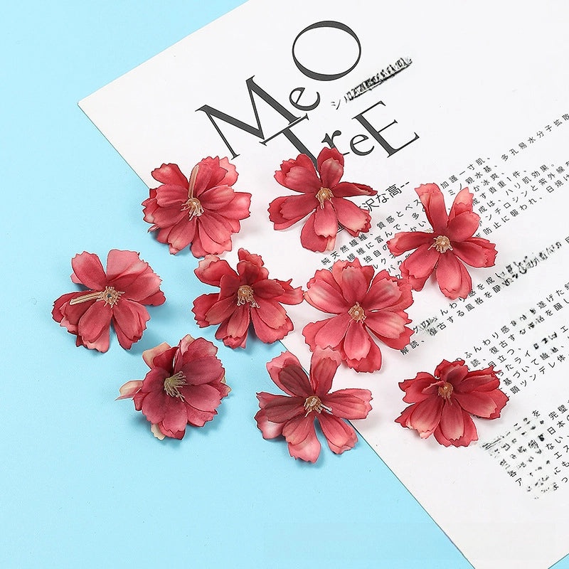 Artificial Plum Blossom Hairpin DIY Handmade Hanfu Headdress Fake Flower Hydrangea Set | Hanfu Accessories