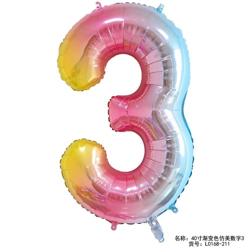 Personalized Birthday Number Balloons Aluminum Foil Party Decorations|Party Supplies Balloons