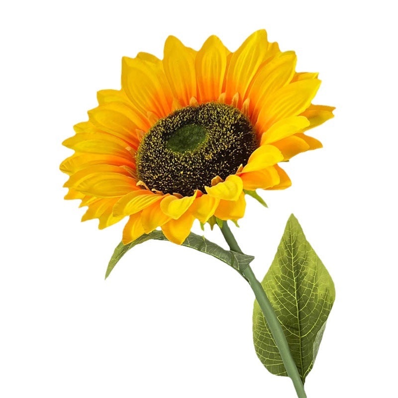 2 Pieces Realistic Artificial Sunflower Home Decor Wedding Floral Arrangement Fake Flower Bouquet|Home Decor & Floral Ornaments