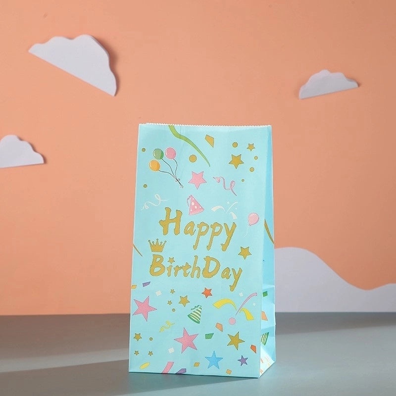 24 Pieces Birthday Party Gift Bags with Cute Letter Design|Party Supplies