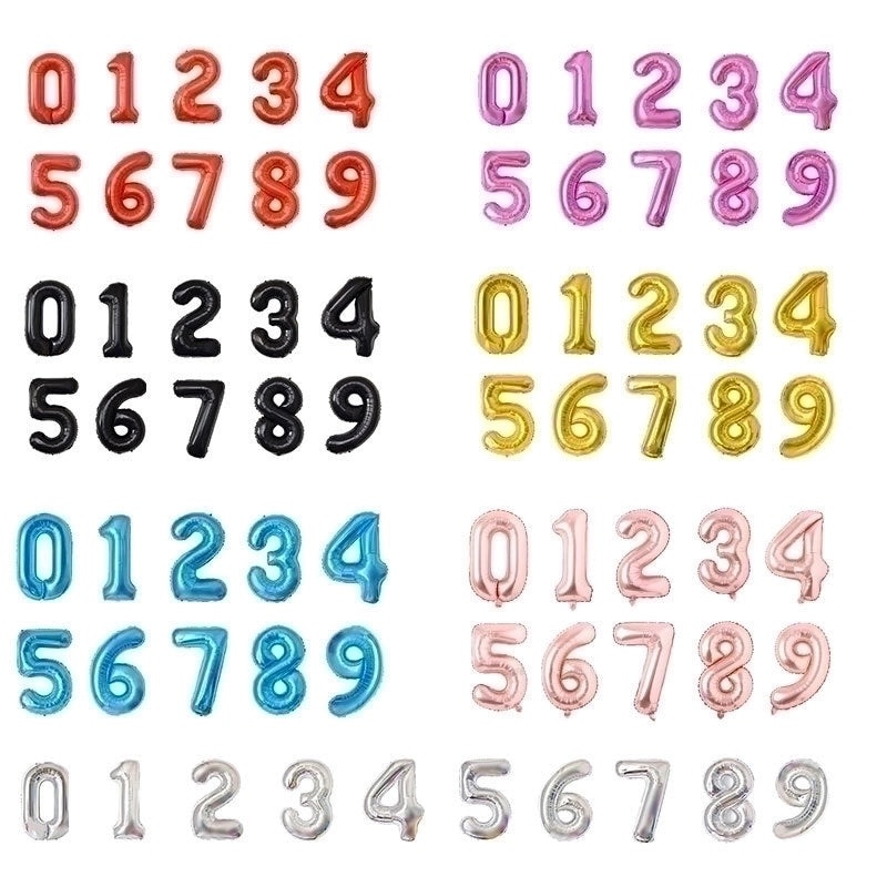 Personalized Birthday Number Balloons Aluminum Foil Party Decorations|Party Supplies Balloons