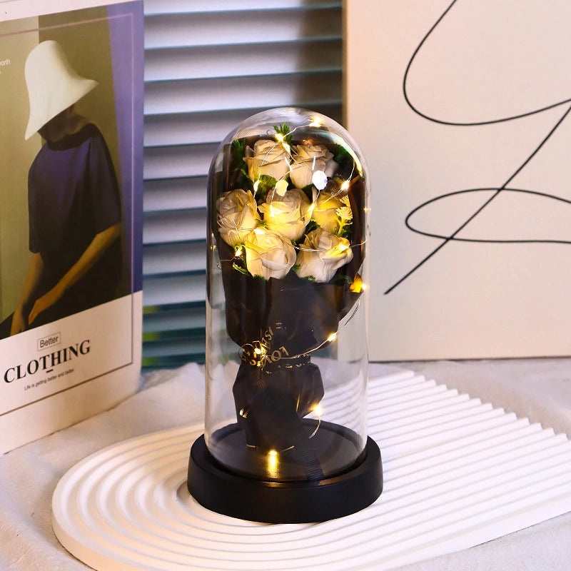 Romantic Flower Soap Gift for Teachers' Day | Artificial Flower Decorations | Casual Elegant Floral Present | Home & Living Decor | Gifts