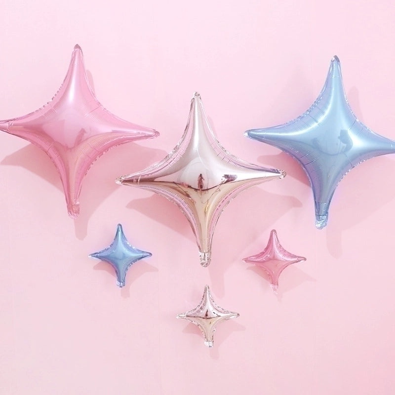 50 Star-Shaped Aluminum Foil Balloons for Birthday Party Decorations | Party Supplies & Balloons