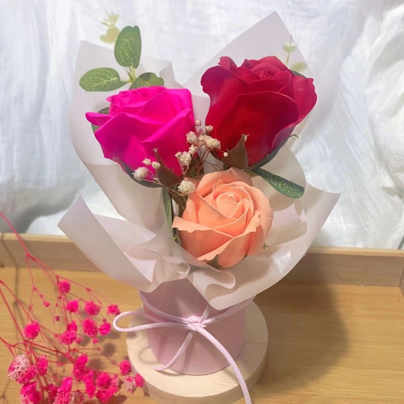 Handmade Pastoral Flower Yarn Artificial Blooms|Home Decor & Artificial Flowers