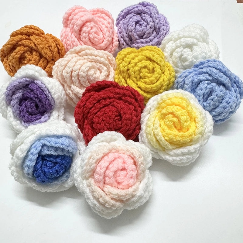 Minimalist Sunflower Heart-Shaped Rose Yarn Artificial Flowers|Home Decor Artificial Flowers