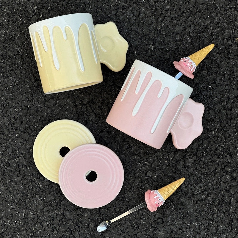 Adorable Cartoon Ceramic Coffee Mug 1 Piece|Home & Kitchen Mugs