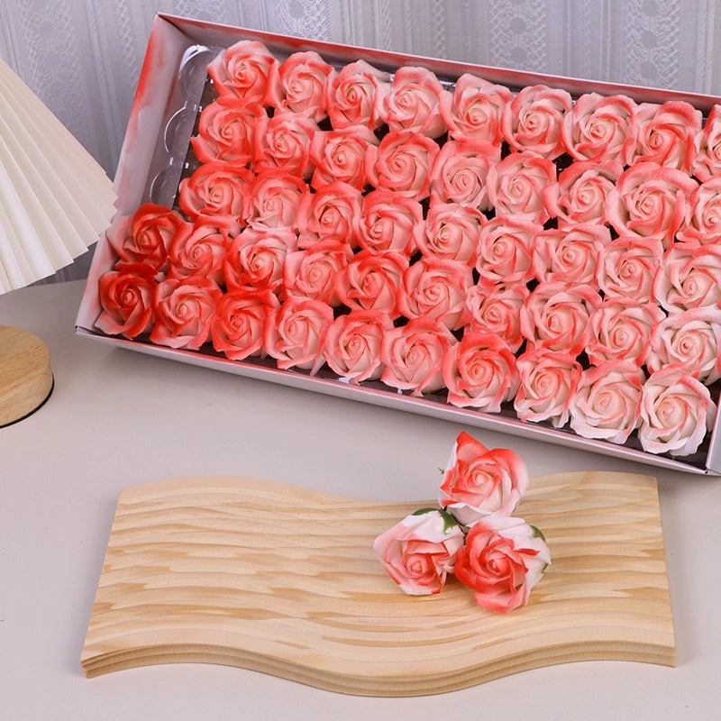 50 Pcs Valentine’s Day Rose Soap Flowers Romantic Classic Artificial Floral Decor|Home Decor Gifts
